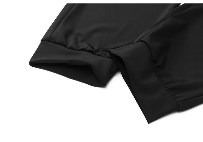 Men's Quick-Dry Nylon Ice Silk Joggers, Zipper, Elastic, Plus Size, Korean Style, Summer Sports Pants