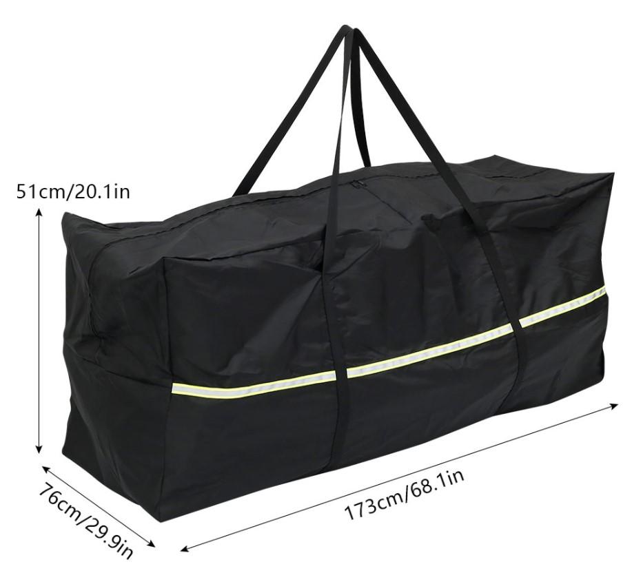 Furniture Storage Bag Waterproof Extra Large Protective Zippered Outdoor Cushion with Handles Anti UV Furniture Protector