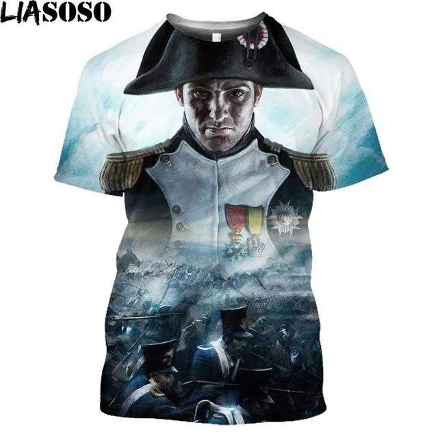 

Футболка «Наполеон» Наполеон Бонапарт Ретро-пропагандистская футболка Модная мужская футболка с рисунком 6xl Модная футболка с короткими рукавами для отдыха XXXL