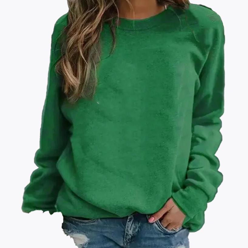 European & American Autumn/Winter Round Neck Printed Hoodie