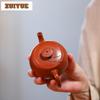 150ml Klassiska Yixing Lila Lera Tekannor Handgjorda Eleganta Trumkruka Rå Malm Dahongpao Lera Vattenkokare Zisha Teset Dricksvara Samling