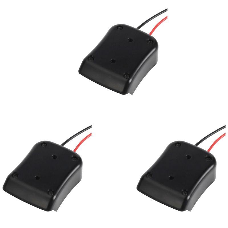 

ABWR-3X 10.8V-12V Battery Mount Dock Power Connector With 14Awg Wires Connectors Adapter Tool For Battery DIY, Black чорний