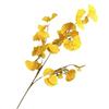 95cm Hojas Artificiales de Ginkgo Plantas Verdes Decoración Floral para Restaurante Planta de Simulación Amarillo Naranja 3 Horquillas Hoja de Ginkgo