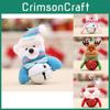 Colorful Christmas Tree Ornaments Featuring Snowman Santa Reindeer Bear Bells