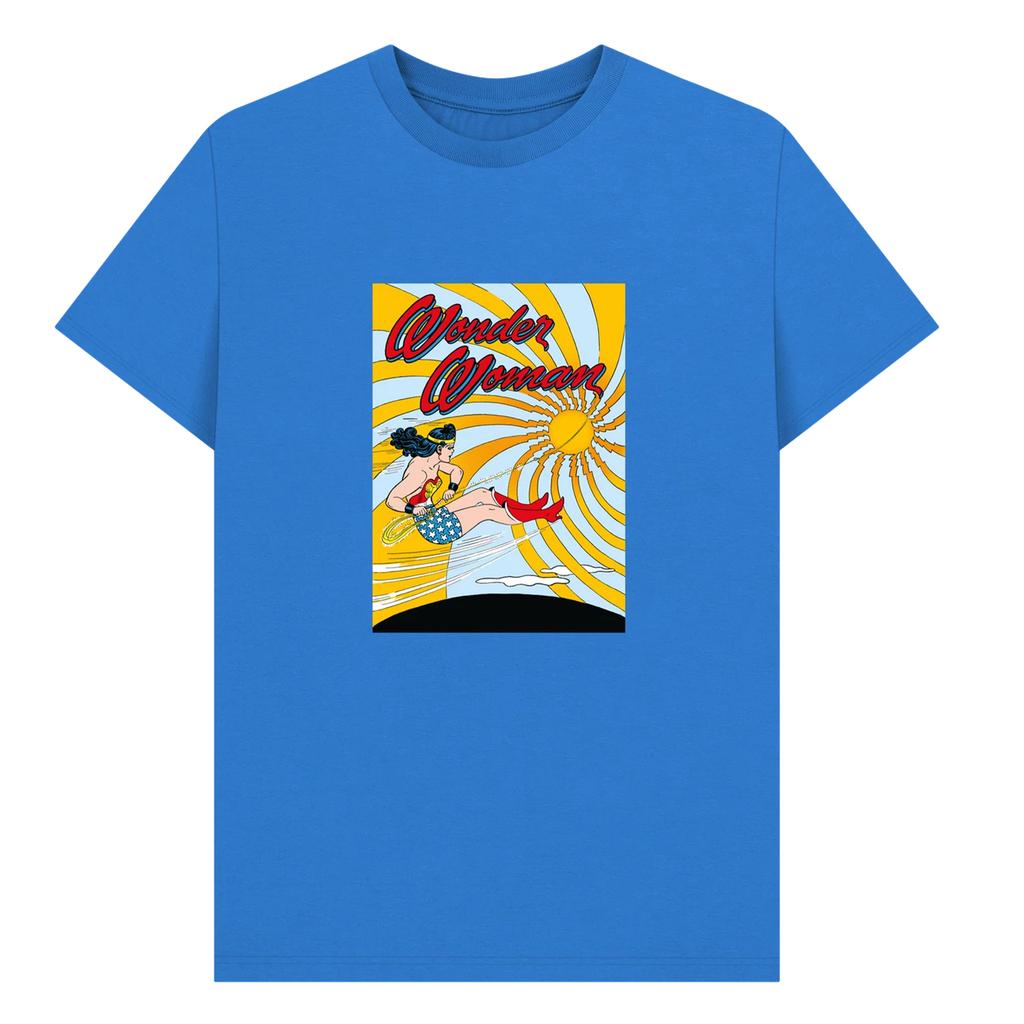 Wonder Woman Unisex Adult Flying T-Shirt