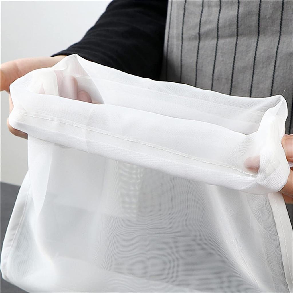JJLFresheners Nut Milk Bags Reble Cheesecloth Strainer Fine Nylon Mesh Food Grade Medium