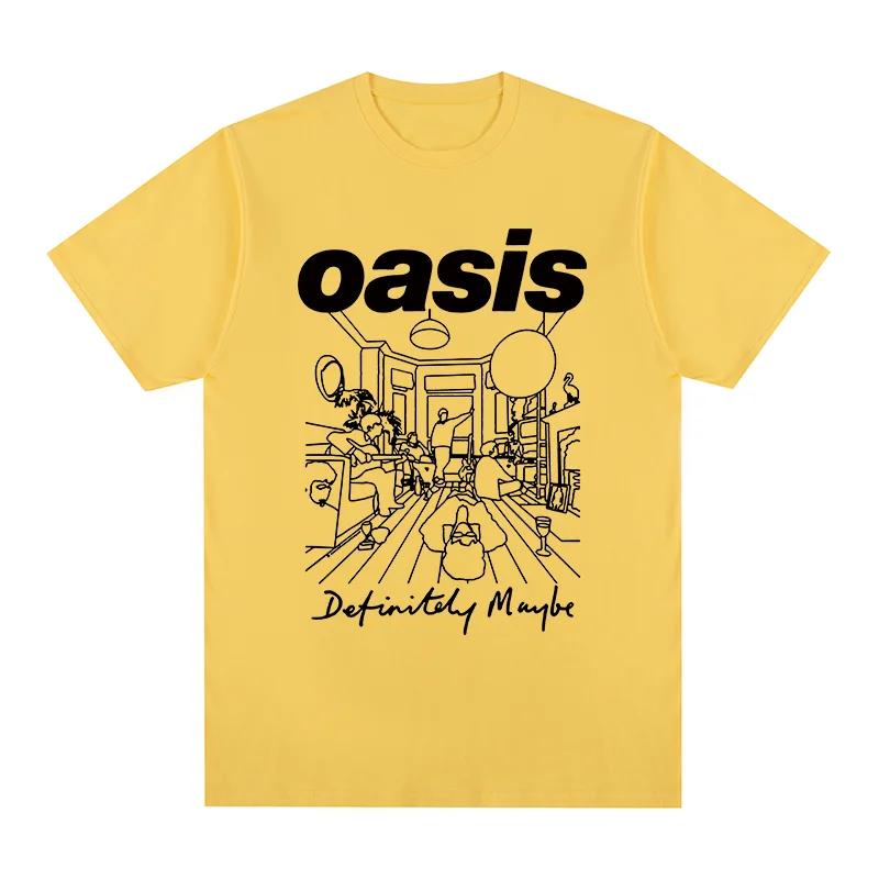 

Oasi Band Logo Rock Band Vintage T-shirt Cotton Men T shirt New Tee Tshirt Womens Tops L