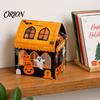 Kids Party Supplies 10 Pcs Halloween Treat Boxes, Cute Small Favors Box, Castle Festival Boxes House Shaped Gift Container for Candy Cookie