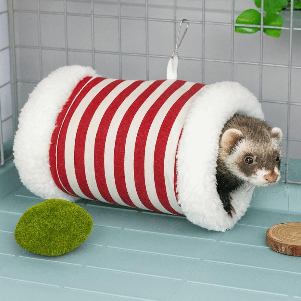 Super Soft Hanging Tunnel Nest Thickened Pet Play Tunnel Pet Cage Nest  for Pet Cage