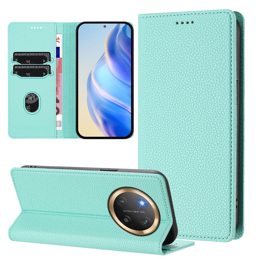 For Honor Magic7 Lite 5G/X9c 5G/X60 Pro 5G Wallet Case RFID Blocking Litchi Texture Leather Mobile Cover