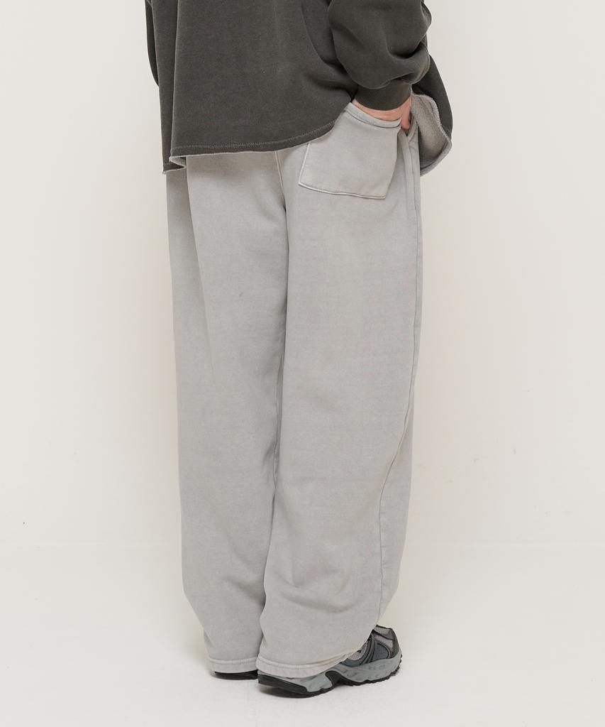 CARGOBROS In Pig Brushed Training Wide Straight Pants (Gray)