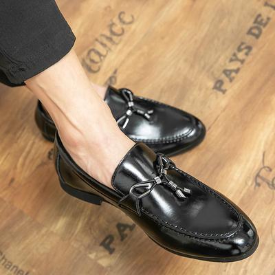 Fashion High Quality Loafers Men Tassel Formal Leather Shoes for Men Men's Casual Shoes Comfortable Casual Men Brand Driving Male Shoes