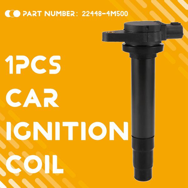 Nissan Engine Ignition Coil: Black Plastic & Metal High Voltage Pack