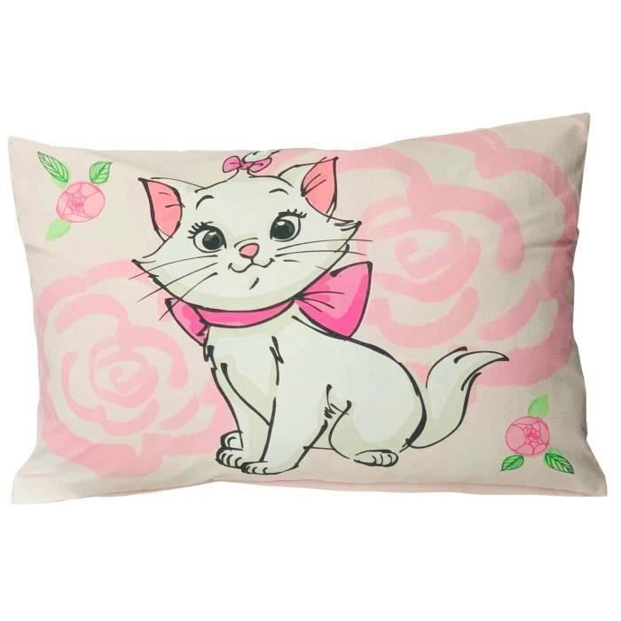 Housse De Couette Bebe 100x135cm Et Taie D'oreiller 40x60cm | Parure De Lit Marie Aristochats Pour Lit 60x120 Ou 70x140cm