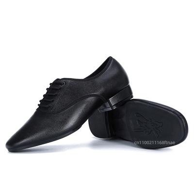 Zapatos de Baile Moderno 2024 para Hombre Zapatos de Baile Social Suela Blanda Zapatos de Baile para Hombre Adulto Latino Estándar Nacional Zapatos de Baile Cuadrado
