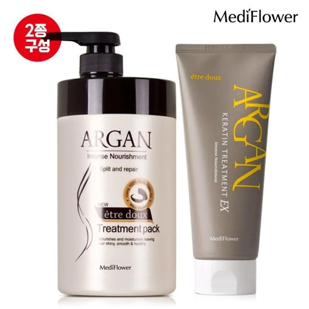 Large Size Ettus Argan Treatment Hair Pack 1000ml + Keratin Treatment EX 200ml