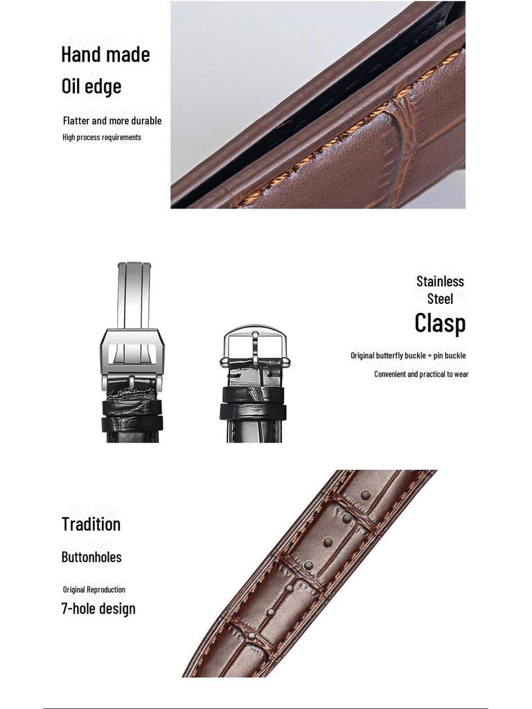 Herren-Uhrenarmband aus echtem Leder für die Uhren Portofino, Pilot, Little Prince und Portuguese Chronograph