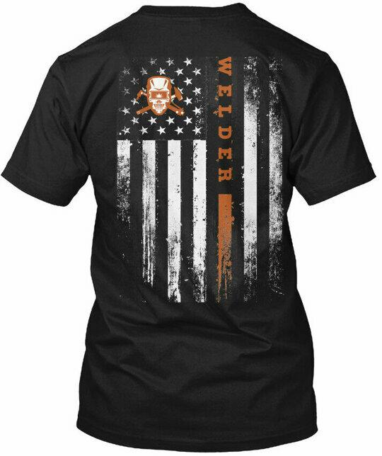 Welder American Flag T-Shirt L
