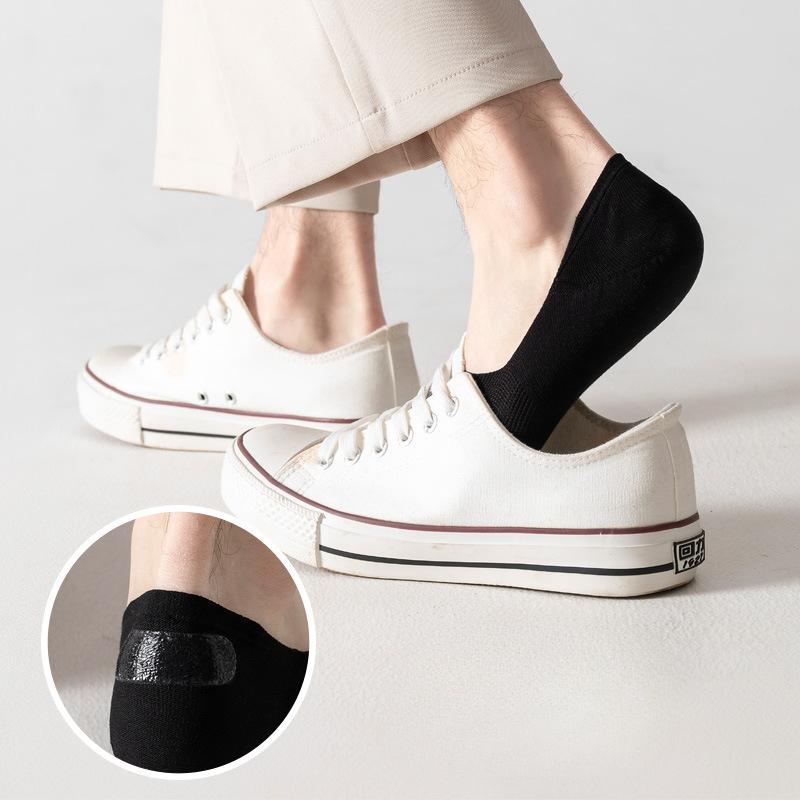 Socks, Mesh Boat Socks, No Heel Drop, Anti-odor, Summer Thin, Breathable, Light Mouth, Solid Color, Invisible Socks for Men's Summer