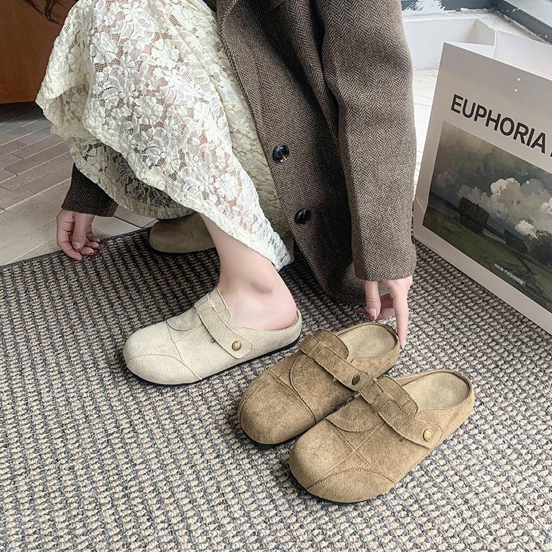 Limited Time Deal! Stylish & Comfort - Oriented! Women's Suede  - Style Mules A Must - Have for Casual Chic