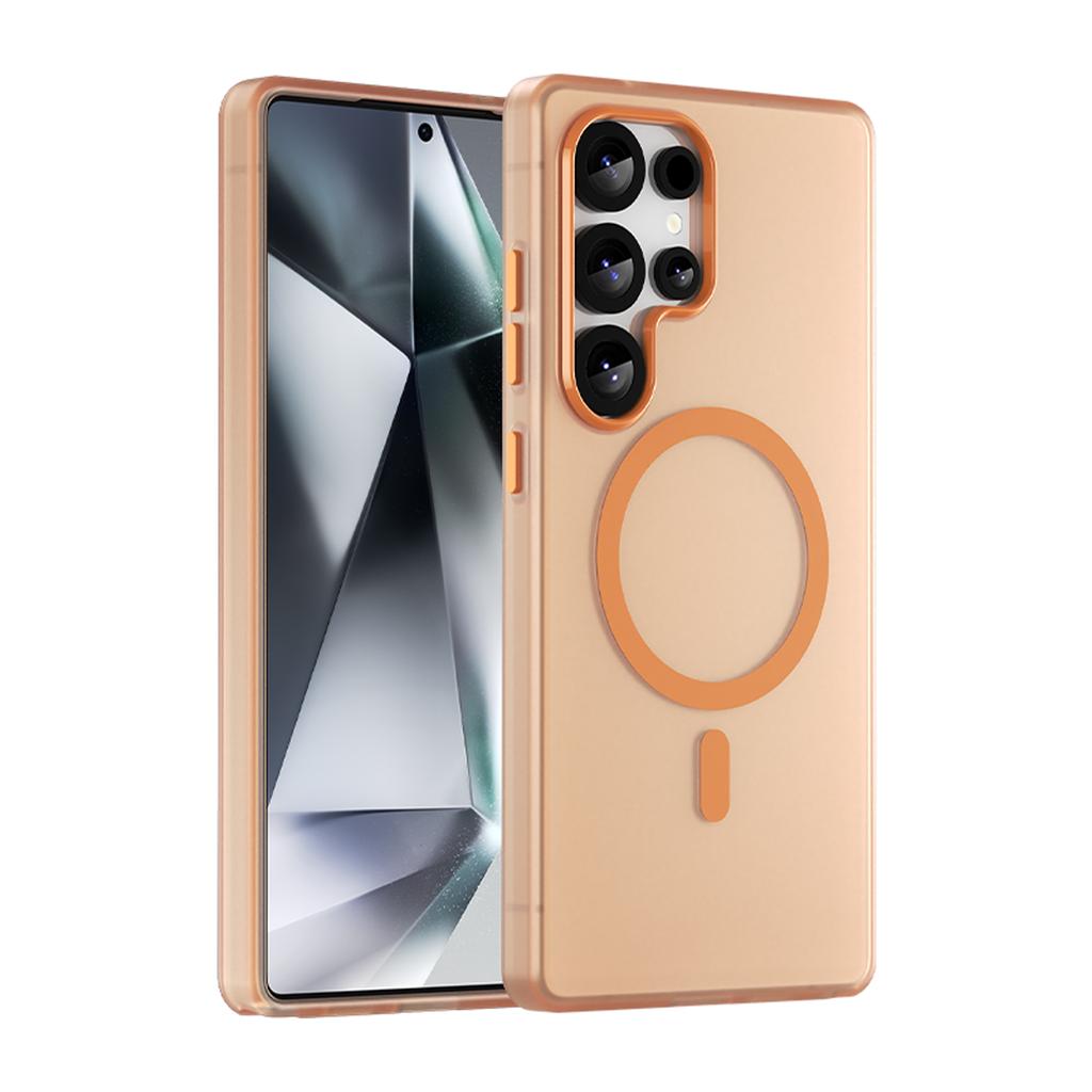 Husă Telefon cu Încărcare Wireless Magnetică Magsafe Pentru Samsung Galaxy S25 S24 Ultra S25 Plus S24 FE Husa Ultra Subțire Moale din TPU de Lux