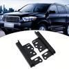 2pcs Stereo Mounting Bracket ABS Black DVD Player Din