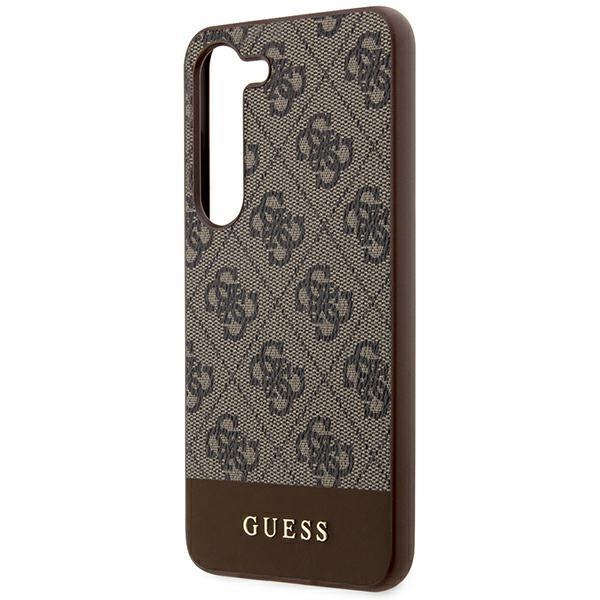 Guess Guhcs24Mg4Glbr S24+ S926 Brązowy/Brown Hardcase 4G Stripe Collection