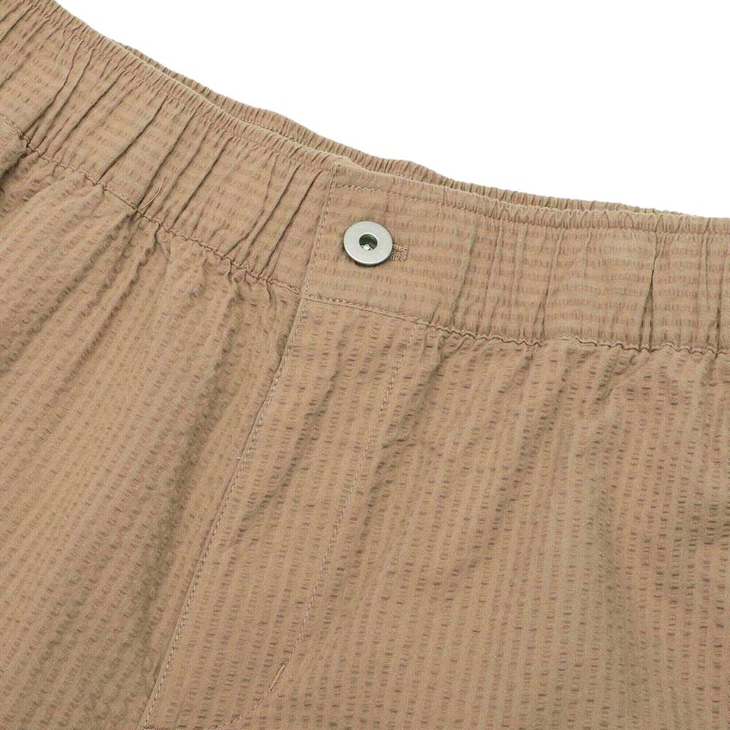 Puma Mmq Seersucker Lightweight Casual Shorts Unisex Bottoms Khaki 533471-63