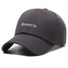 Letter Memorie Embroidered Baseball Cap Round Top Breathable Hat Gift Adjustable