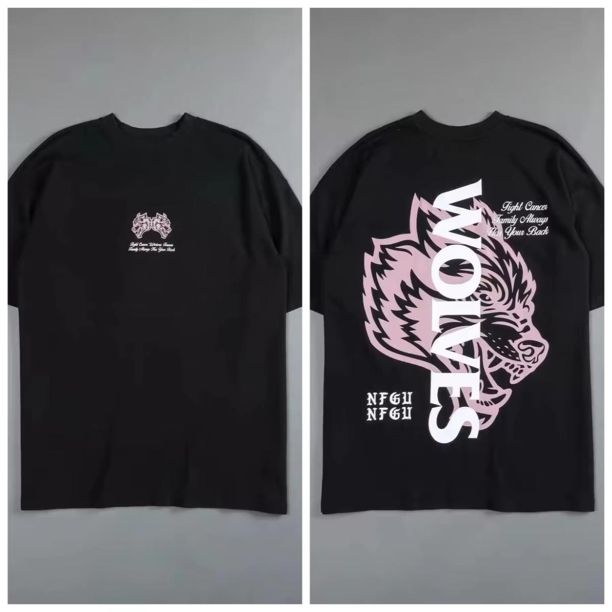 

Летняя новинка DARCSPORT Anti-Cancer Prayer Hand Wolf Head Printed Graphic Мужская и женская футболка Мужская одежда Уличная одежда XL