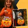 Reusable Clear Plastic Halloween Gift Pouches Halloween Containers for Candy Storage and Holiday Celebration