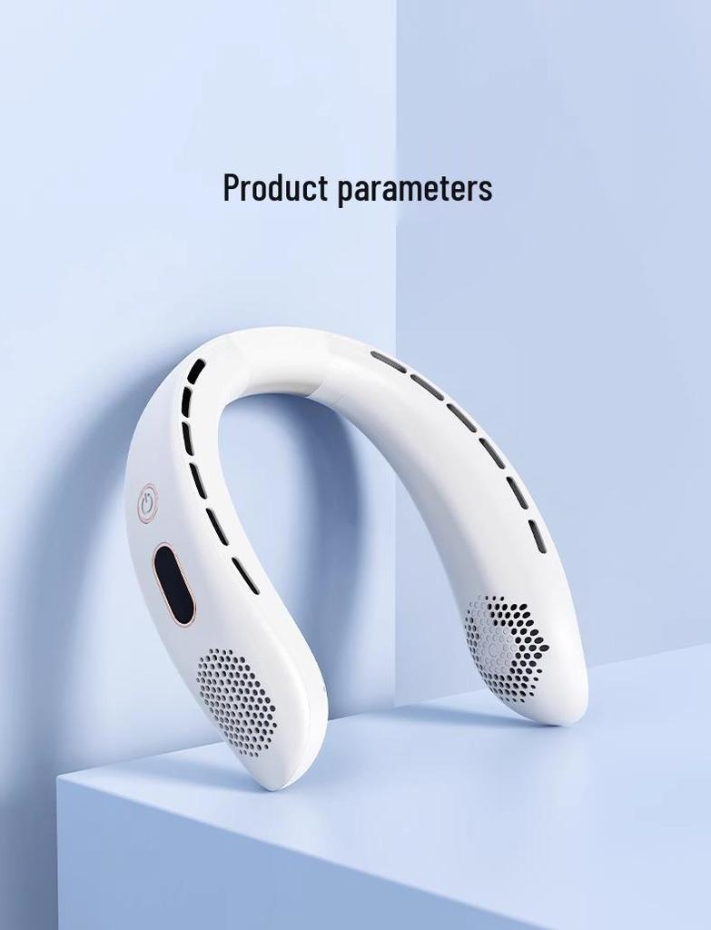 Portable USB Rechargeable Bladeless Neck Fan - Silent, Compact, Powerful Airflow