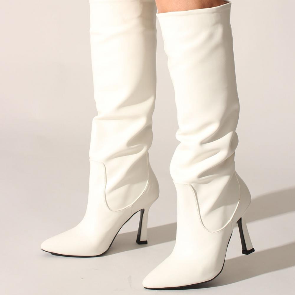 

Белые кожаные женские ботинки 38 белый