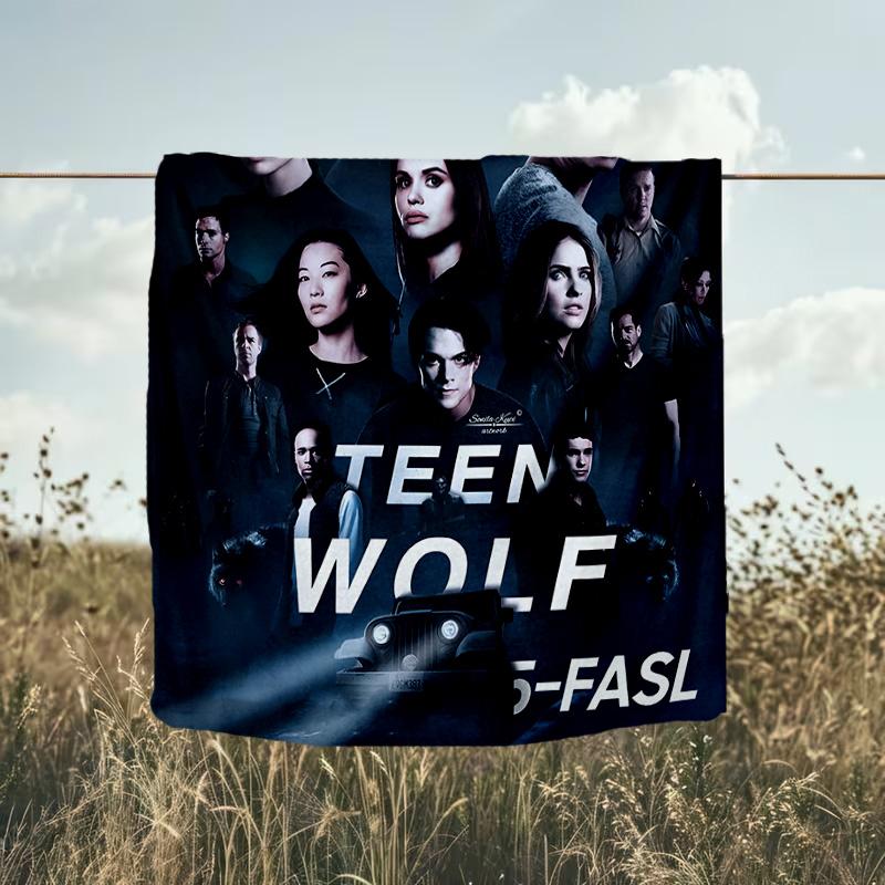 1 Stück Teen Wolf Decke Flanell Überwurf für Sofa, Innenbereich, Camping, Wohnzimmer, Büro, Stuhl und Bett Weiches Geburtstags-Weihnachtsgeschenk