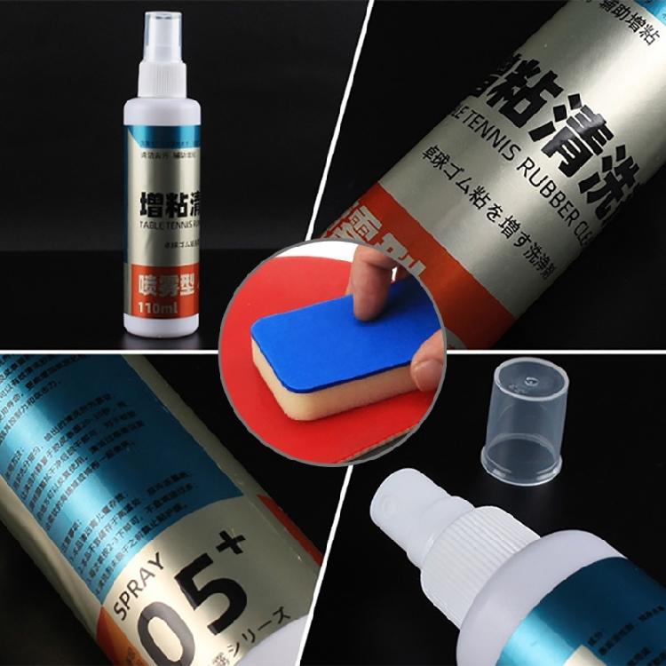 Pingpong Paddle Cleaner Table Tennis Racket Cleaning Spray Cleaning Set Spray Bottle with Sponge for Racket Maintenance