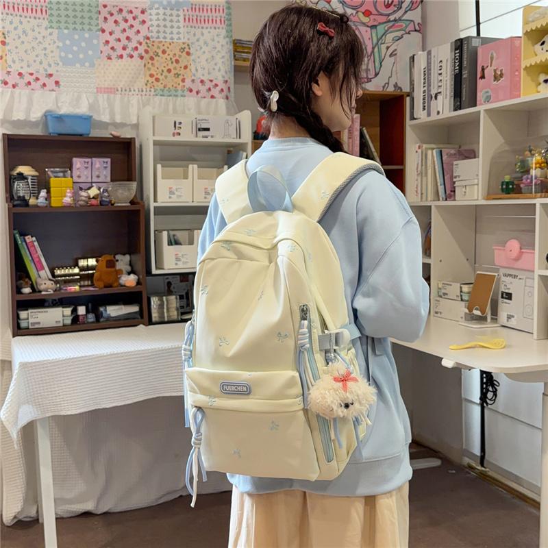 Bow Student Schoolbag Large Capacity Backpack