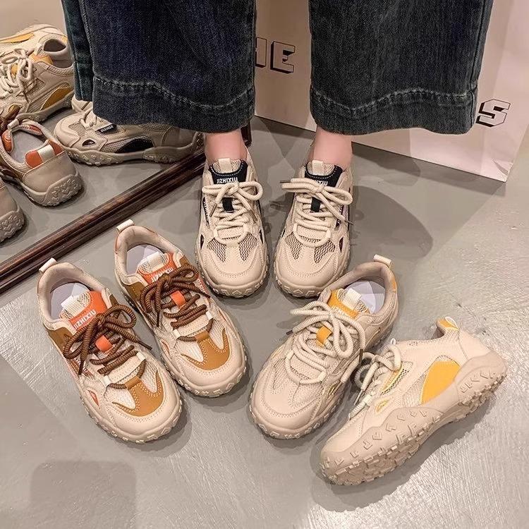Retro Women's Spring Mesh Daddy Shoes Sports Casual