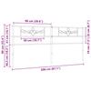 Replacement Headboard Metal White 200 Cm