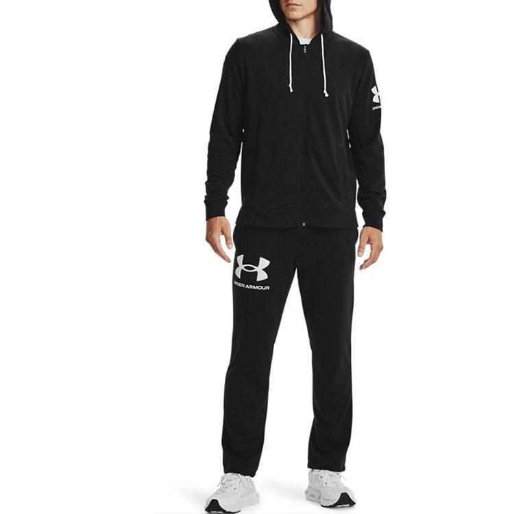 Under Armour Rival Terry Logo Fleece Sweatpants 'Black' Men's 1361644-001