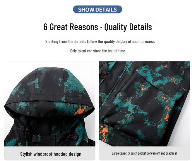 Men's 2025 Spring Korean Style Slim Hooded Jacket with Epaulettes - Versatile Outdoor Youth Outerwear