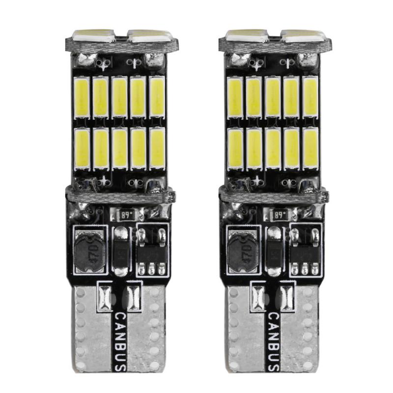 Car T10 LED Bulb 12V White 6500K 20 SMD 5W5 W5W LED T10 Signal Light Auto Interior Reading License Plate Wedge Side Lamps