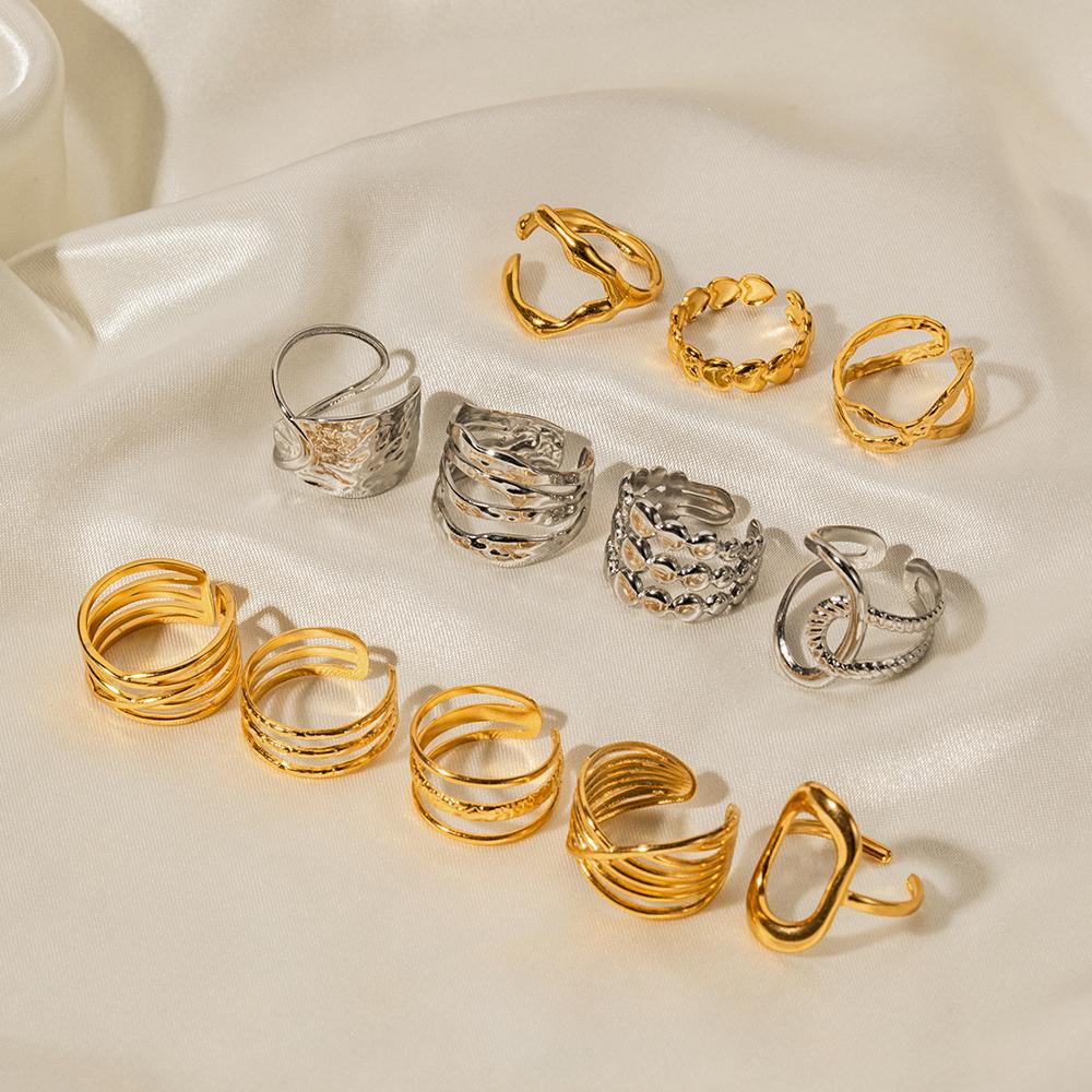 Youthway  Gold Plated Waterproof Ring Series For Woman Stainless Steel Charm Fashion Jewelry Elegant Party