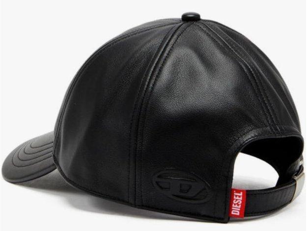 

[USED] DIESEL 23AW Oval D Logo Leather Cap Glenn Period