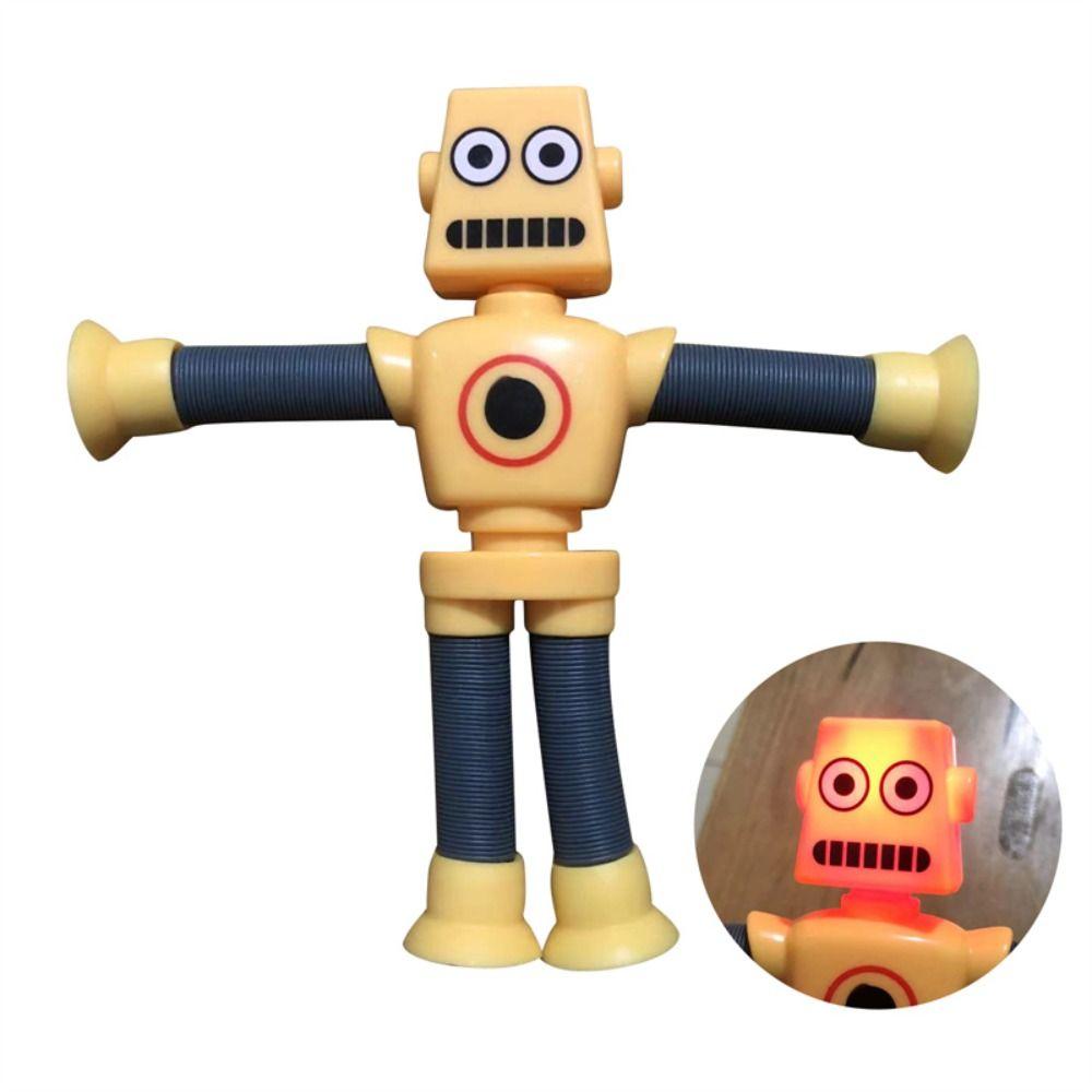 DIY Stretch Tube Telescopic Suction Cup Montessori Sensory Toy Fidget Toys Robot Pop Tubes Toy