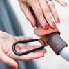1pcs PU Leather Baby Stroller Hook for Pram Rotate 161 Degree Rotatable Cart Organizer Pram Hook Multi Functional Hanging Clip