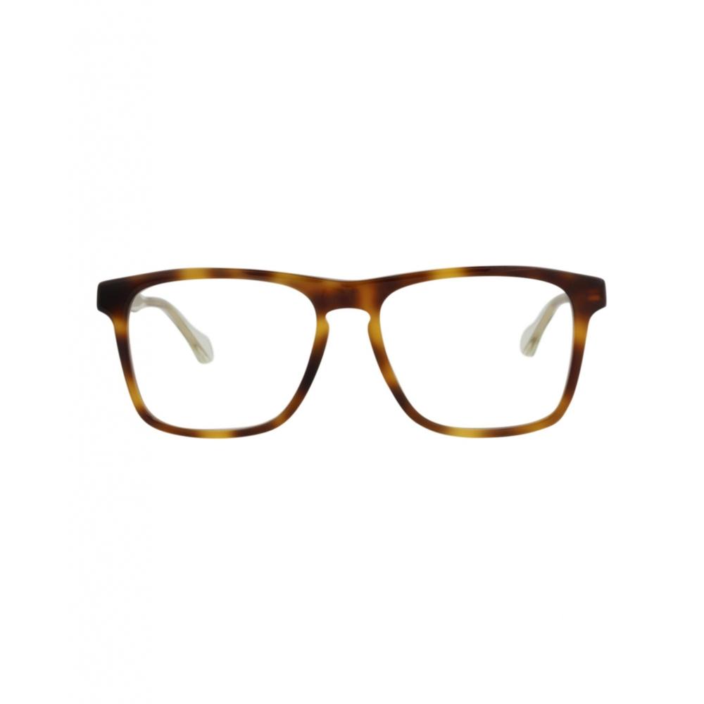 

Gucci Square Frame Acetate Optical Frames Havana Crystal Transparent One Size