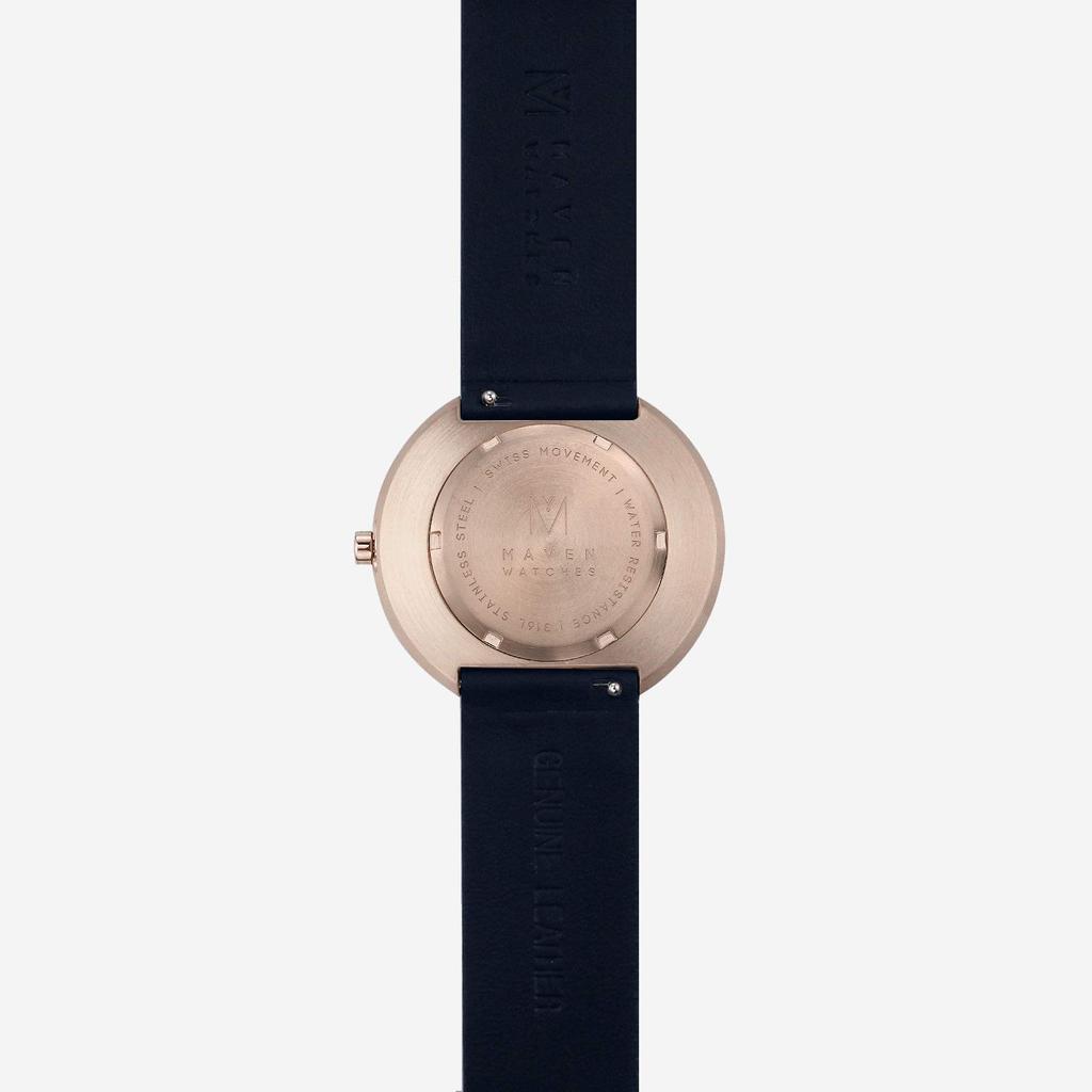 Maven Watches 40mm Artisan Series Minimalist Fashion Watch CLOUD NAVY (STORM 40MM)
