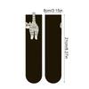 1pair Print Skin-Friendly Colorful Breathable Egg Cat Socks Warm Daily Cute Multi-element Comfortable Cartoon Lightweight Feel