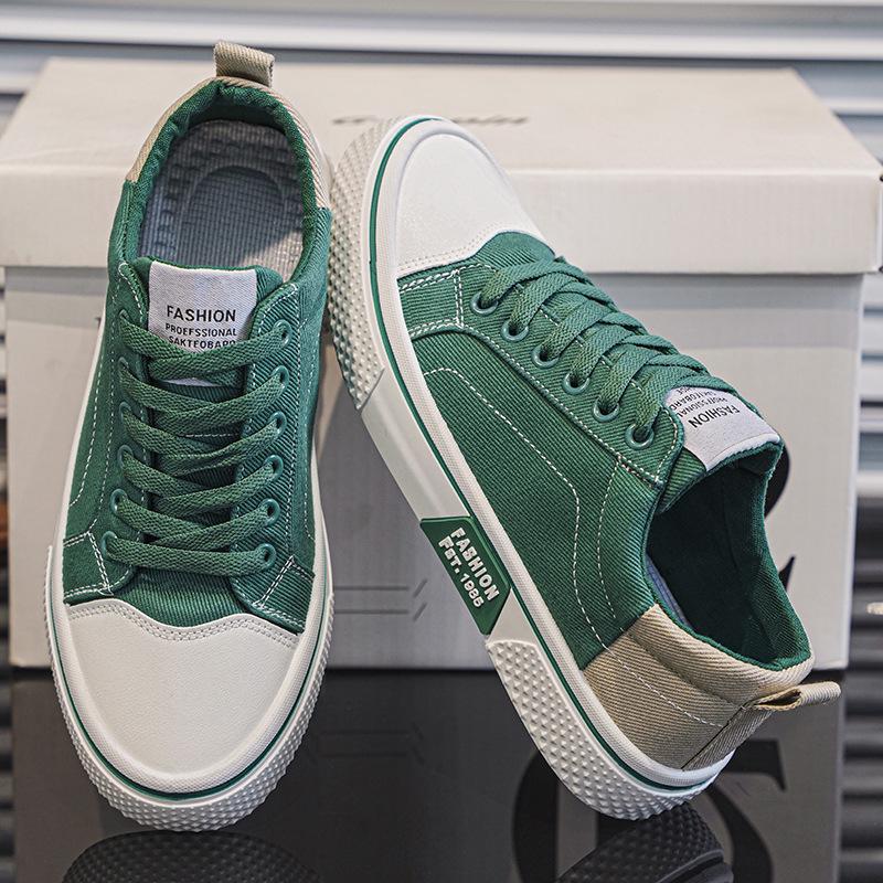 Men's Trendy Summer Canvas Skateboard Shoes - Breathable, Versatile, Soft Sole Casual Sneakers