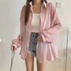 Women's Lightweight Summer Ice-Silk Sun-Protective Shirt with Flowing Drape, Solid-Color Top